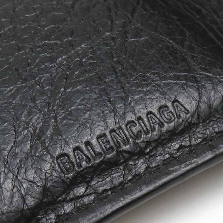 k*o様 「超絶お得」BALENCIAGA 三つ折り財布 ブラック BALENCIAGA（バレンシアガ） 三つ折り財布 レザー ブラック : ブランド