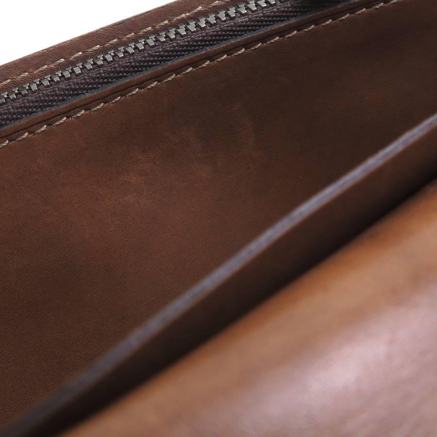 ベルルッティ Berluti 二つ折り長財布 レザー ブラウン : ブランド