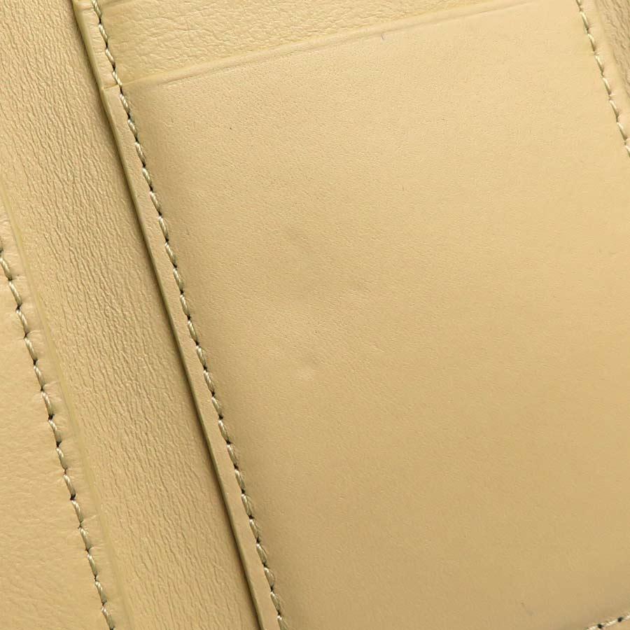 LOEWE（ロエベ） 三つ折り財布 アナグラム レザー イエローベージュ