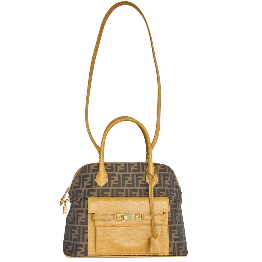 FENDI（フェンディ） ハンドバッグ ショルダーバッグ ズッカ ナイロン