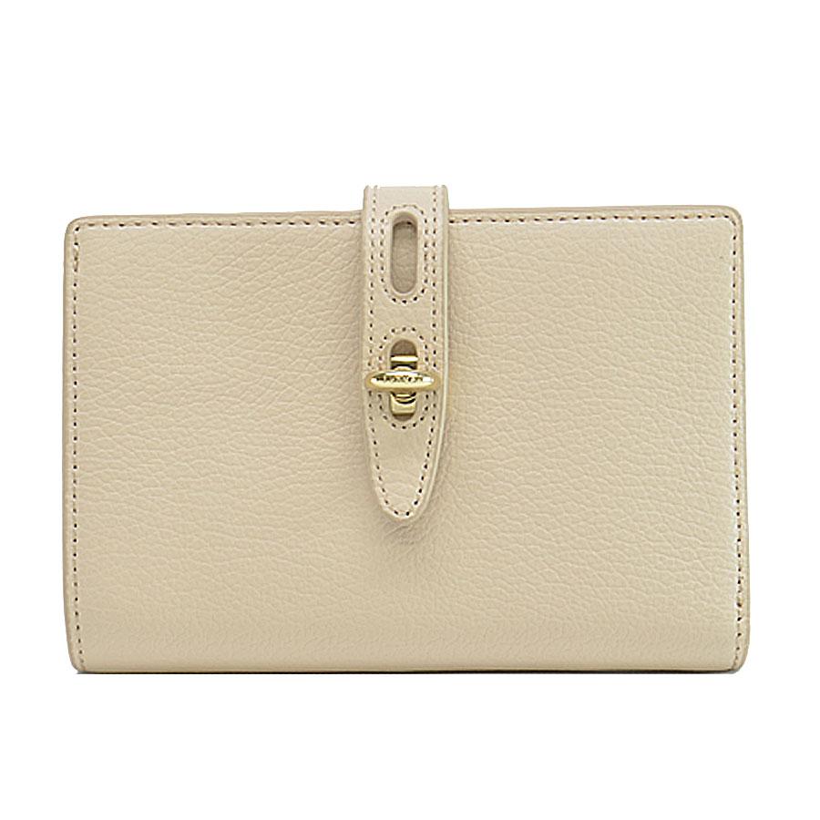 新品☆ FURLA フルラ　折り財布　ライトベージュ レザー 折り財布 フルラ FURLA 財布 二つ折り財布 折りたたみ財布 小銭入れ付き WP00325