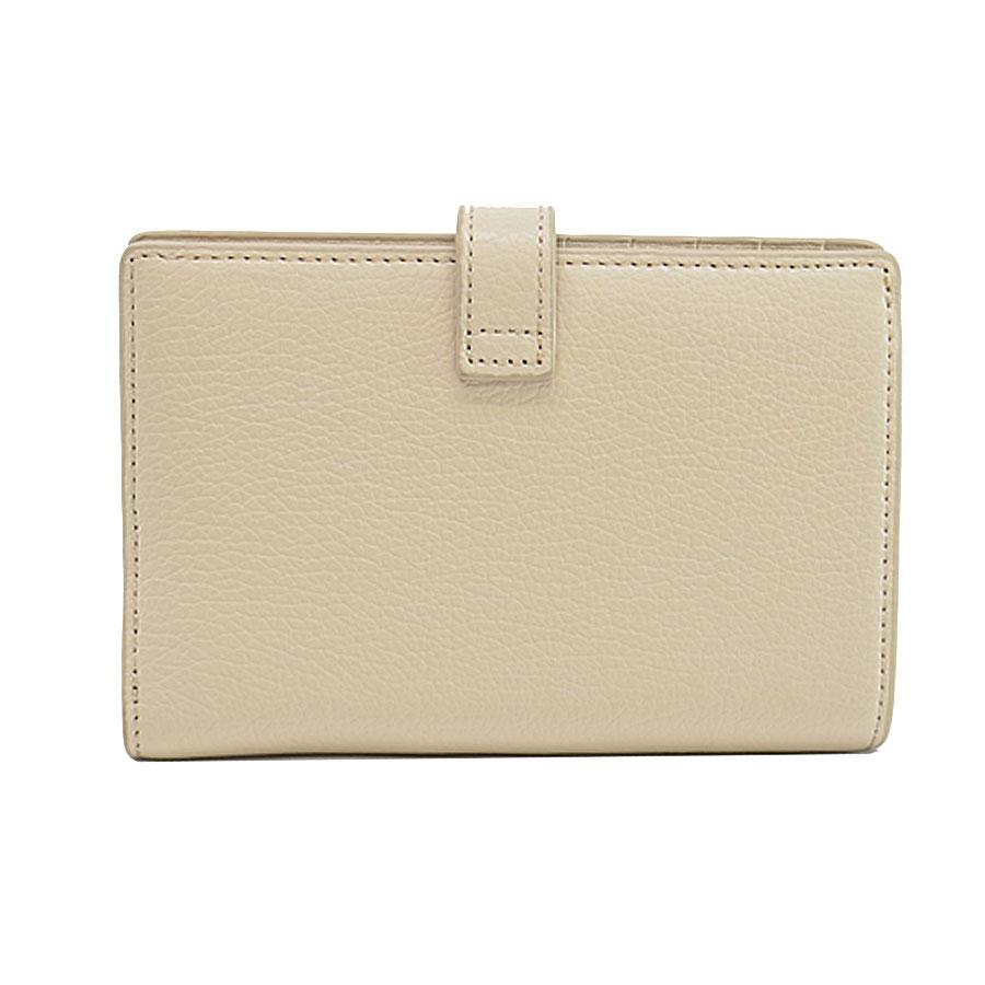 新品☆ FURLA フルラ　折り財布　ライトベージュ レザー 折り財布 FURLA フルラ Furla 二つ折り財布 レザー/合金 ライトベージュ