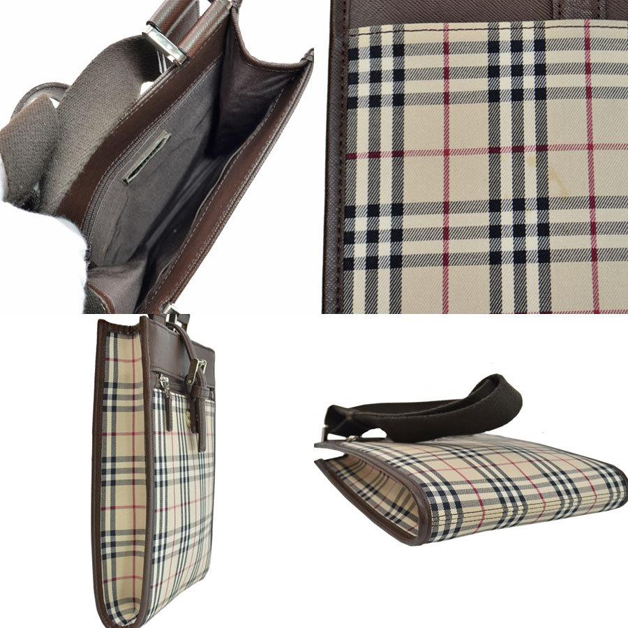 BURBERRY 斜め掛け ショルダーバッグ キャンバスxレザー ノバチェック BURBERRY 斜め掛け ショルダーバッグ キャンバスxレザー ノバ