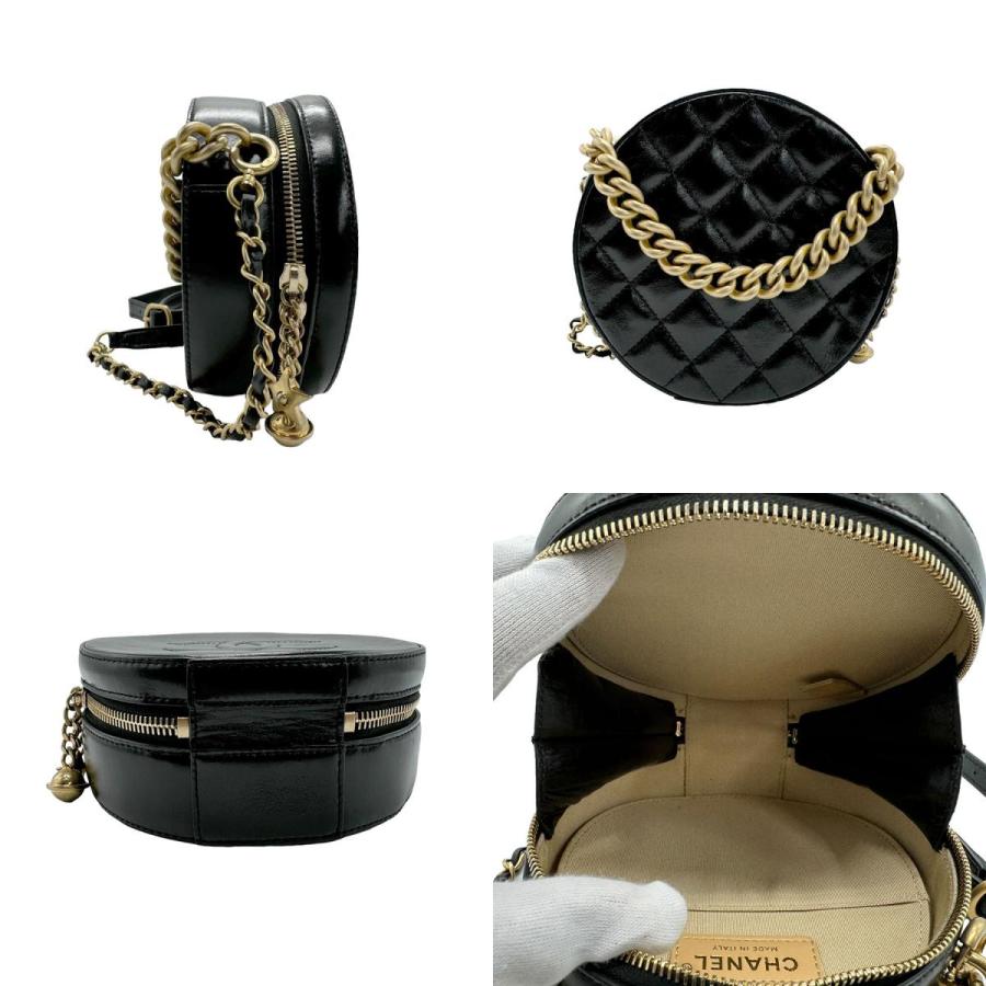 CHANEL（シャネル） ショルダーバッグ レザー ブラック : ブランド