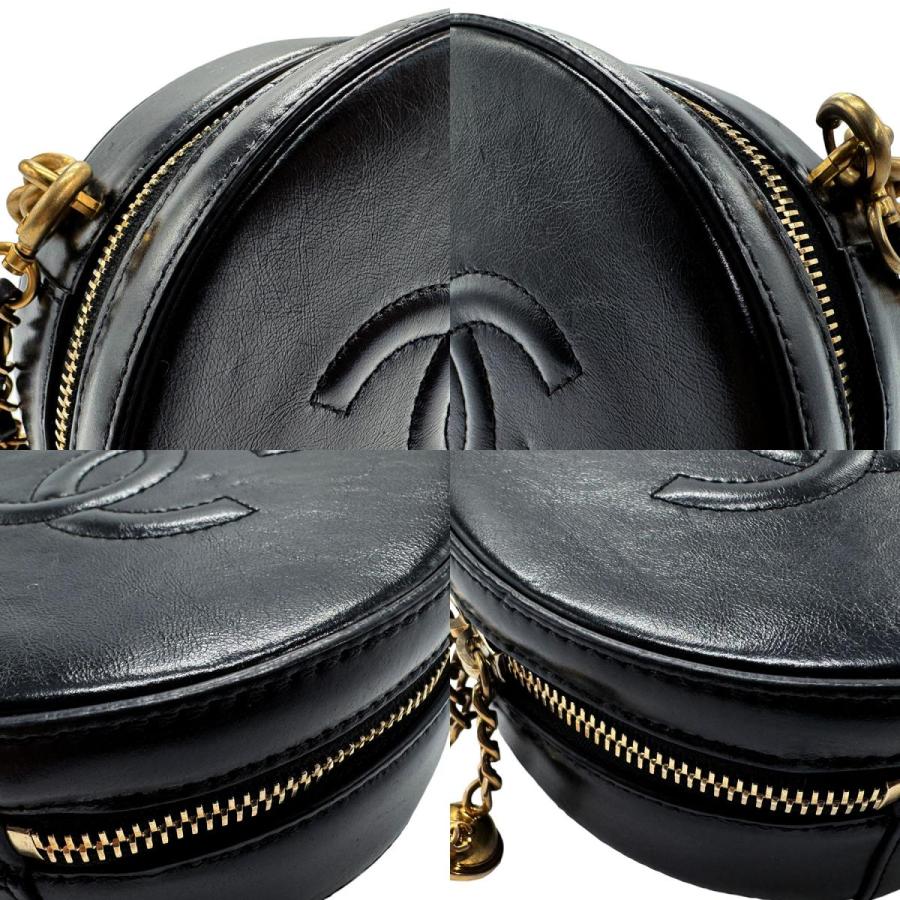 な*さ様 CHANEL ブラックレザー ショルダーバッグ CHANEL（シャネル） ショルダーバッグ レザー ブラック : ブランド