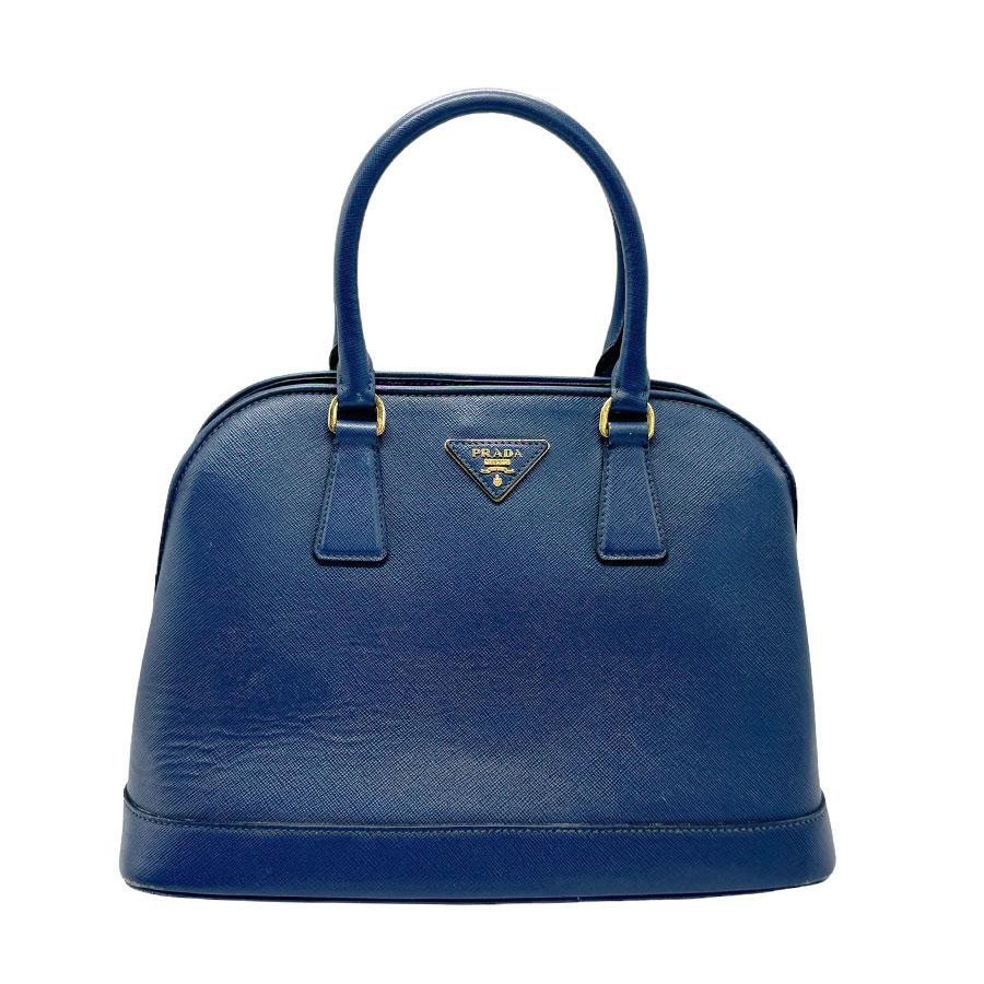 PRADA ハンドバッグ ネイビー レザー PRADA（プラダ） ハンドバッグ ショルダーバッグ レザー ネイビー