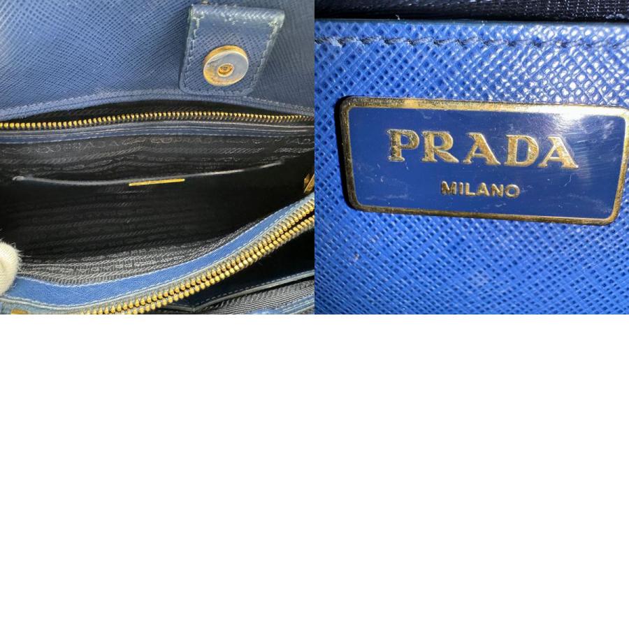 PRADA（プラダ） ハンドバッグ ショルダーバッグ レザー ネイビー
