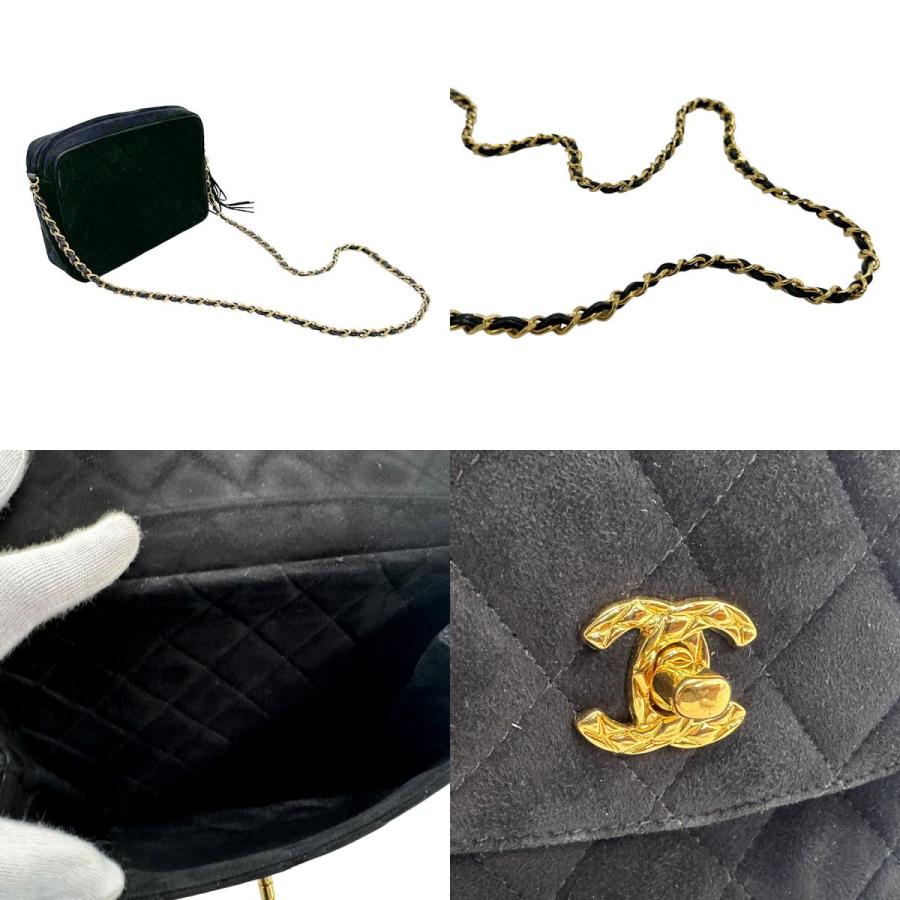 CHANEL（シャネル） ショルダーバッグ スエード/メタル ブラック