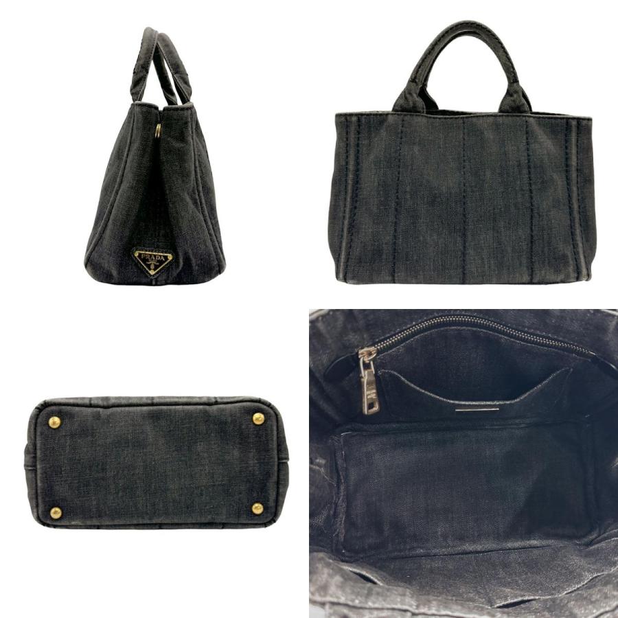 PRADA カナパ ダークグレー ショルダーバッグ PRADA（プラダ） ハンドバッグ ショルダーバッグ カナパ キャンバス