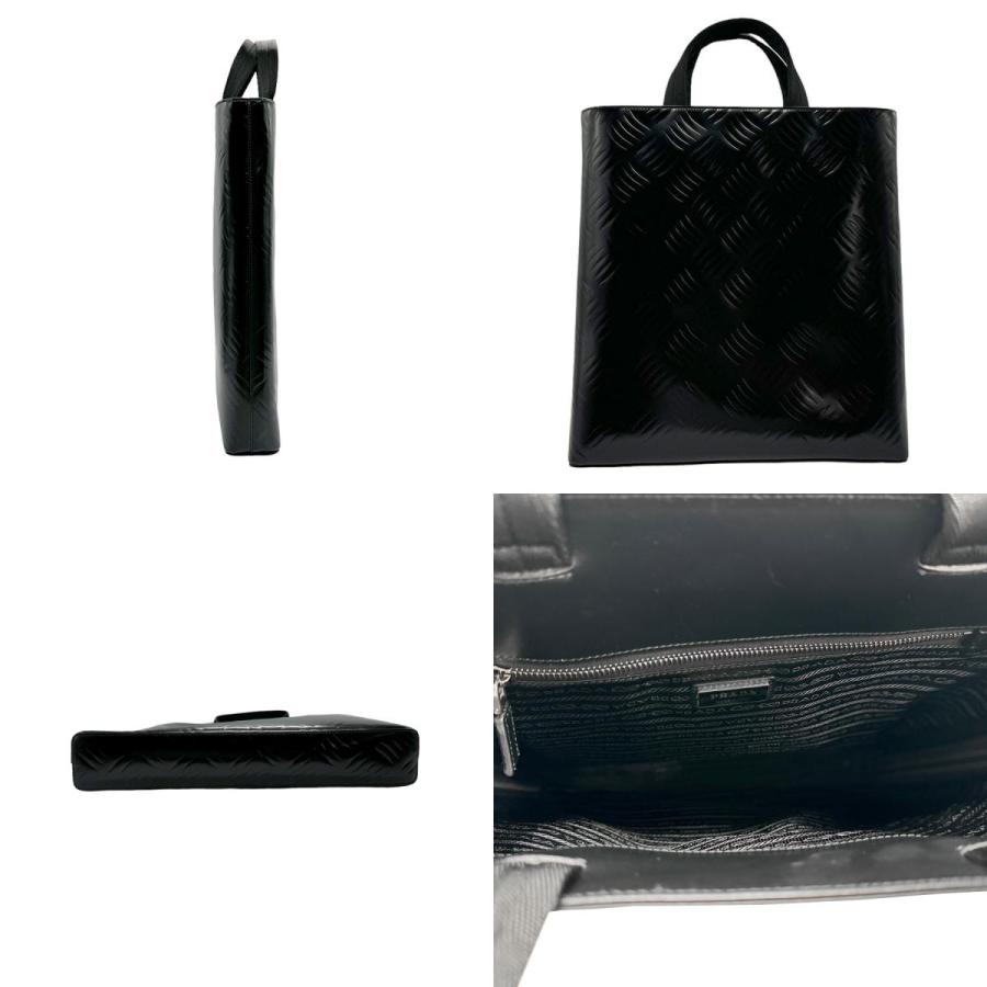 美品 PRADA ブラックレザーハンドバッグ Prada サフィアーノレザー ハンドバッグ | ブラック | FARFETCH JP