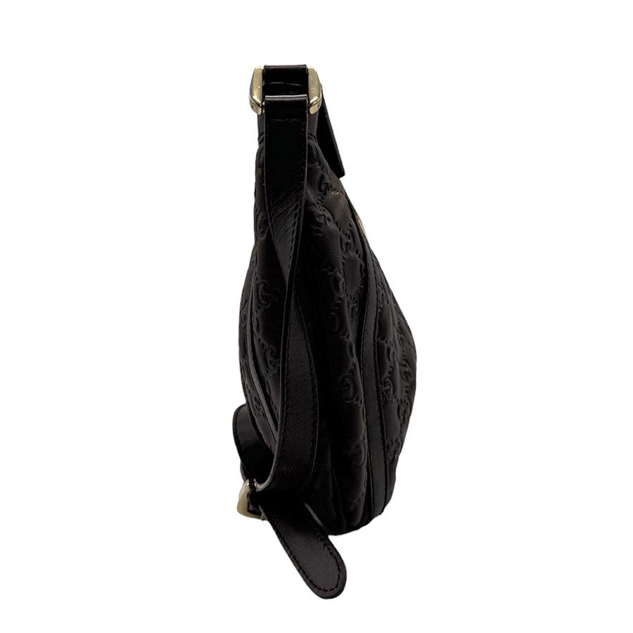 GUCCI（グッチ） 斜め掛けショルダーバッグ グッチシマ レザー ダーク