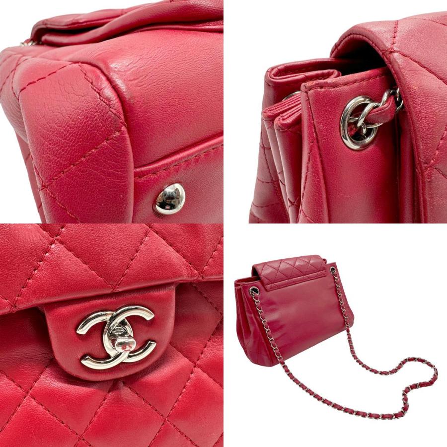 CHANEL（シャネル） ショルダーバッグ ラムスキン レッド : ブランド
