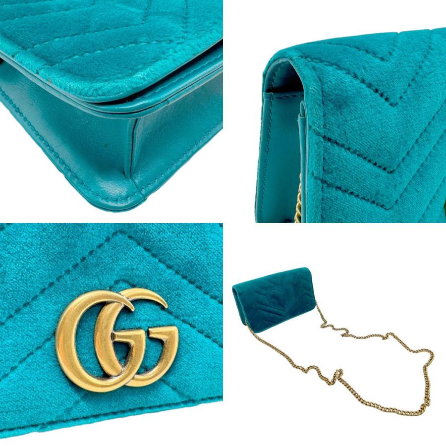 GUCCI（グッチ） 斜め掛けショルダーバッグ GGマーモント ベルベット