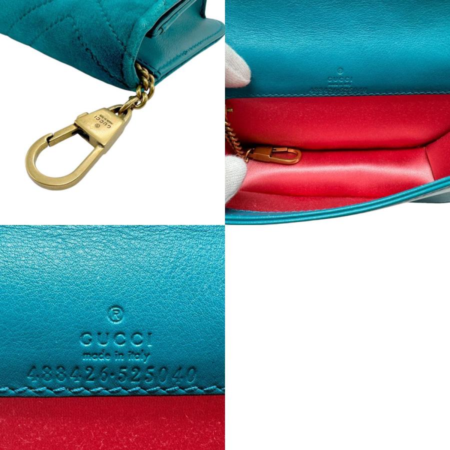 GUCCI（グッチ） 斜め掛けショルダーバッグ GGマーモント ベルベット