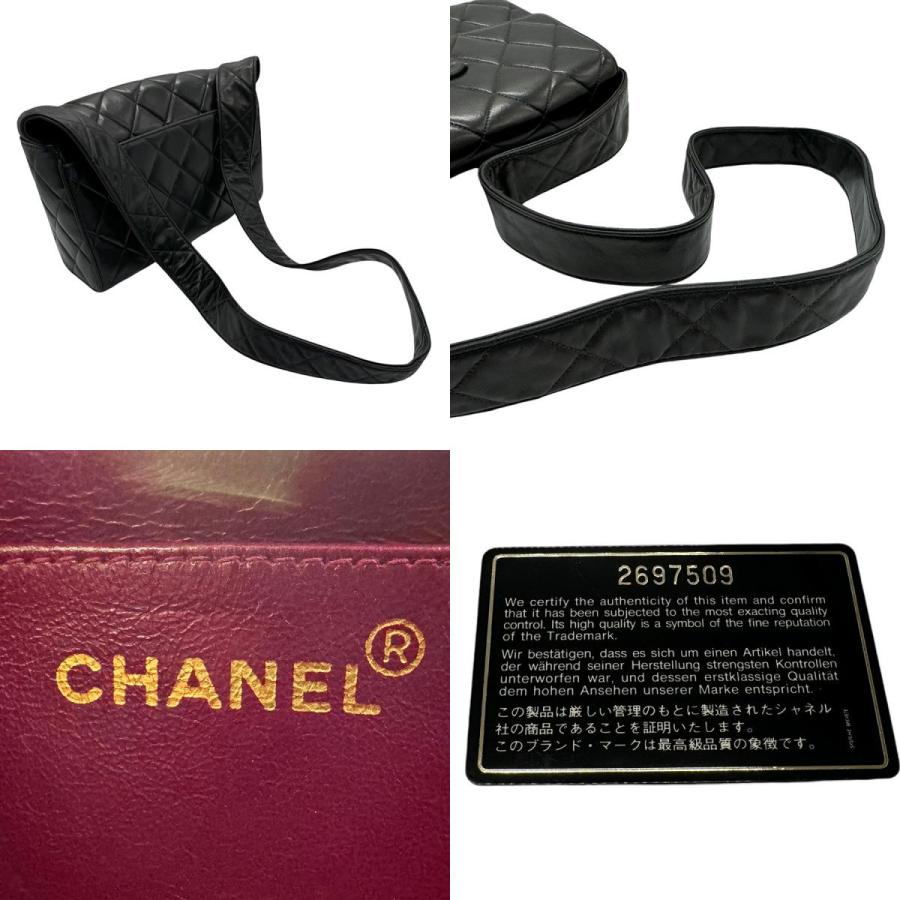CHANEL（シャネル） ショルダーバッグ レザー ブラック : ブランド