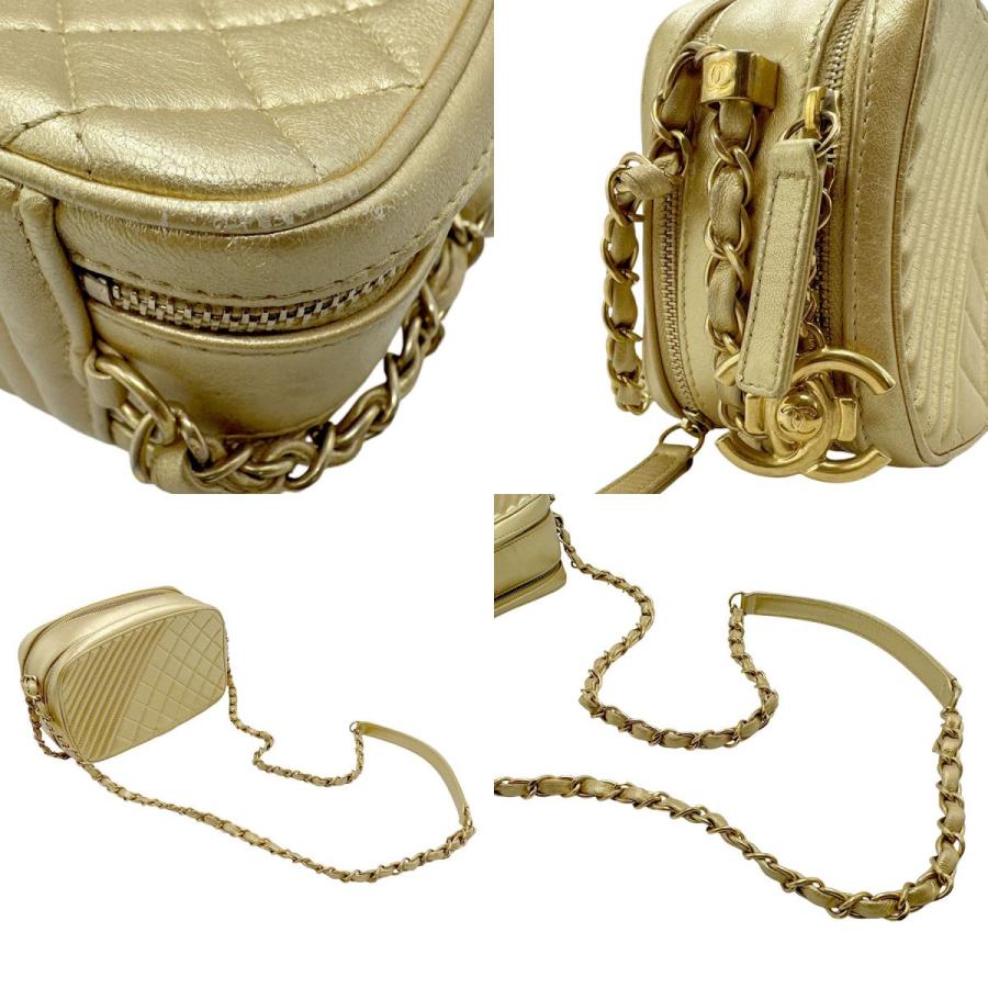 CHANEL（シャネル） ショルダーバッグ ラムスキン ゴールド : ブランド 