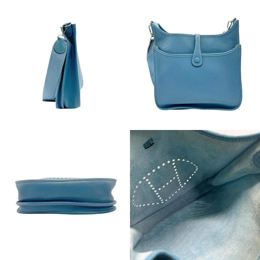 エルメス HERMES エヴリン3 PM D刻 ターコイズ GD金具 トリヨン レディース ショルダーバッグ エルメス HERMES エヴリン3 PM D刻 ターコイズ GD金具 トリヨン