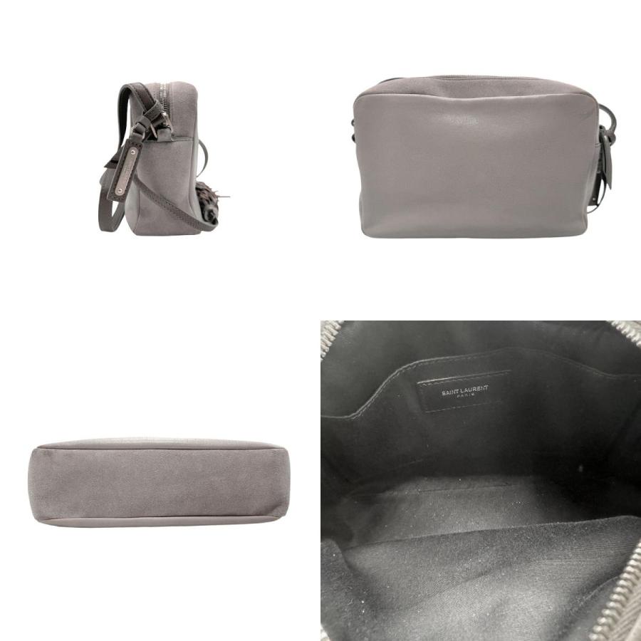 セツ　イヴ・サンローラン　ショルダーバッグ　スウェード サンローラン SAINT LAURENT ショルダーバッグ レザー/スエード グレー