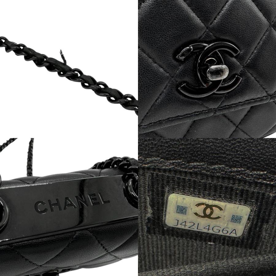 CHANEL（シャネル） ショルダーバッグ ラムスキン ブラック : ブランド