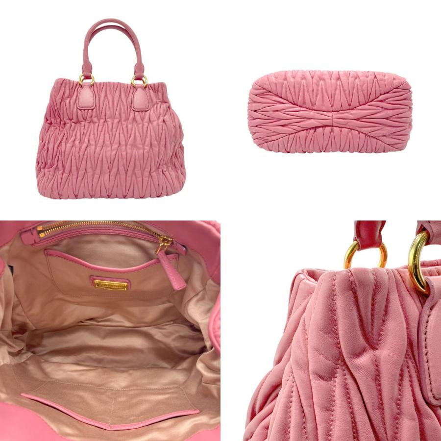 miu miu（ミュウミュウ） ハンドバッグ マテラッセ レザー ピンク