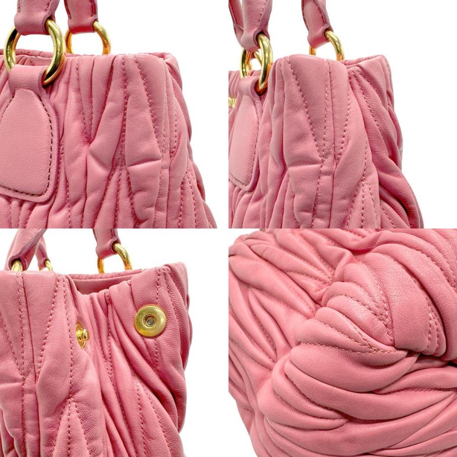 miu miu（ミュウミュウ） ハンドバッグ マテラッセ レザー ピンク