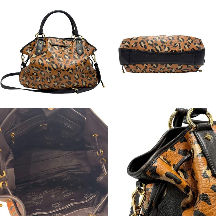 MCM（エムシーエム） エム シー エム ハンドバッグ レオパード レザー