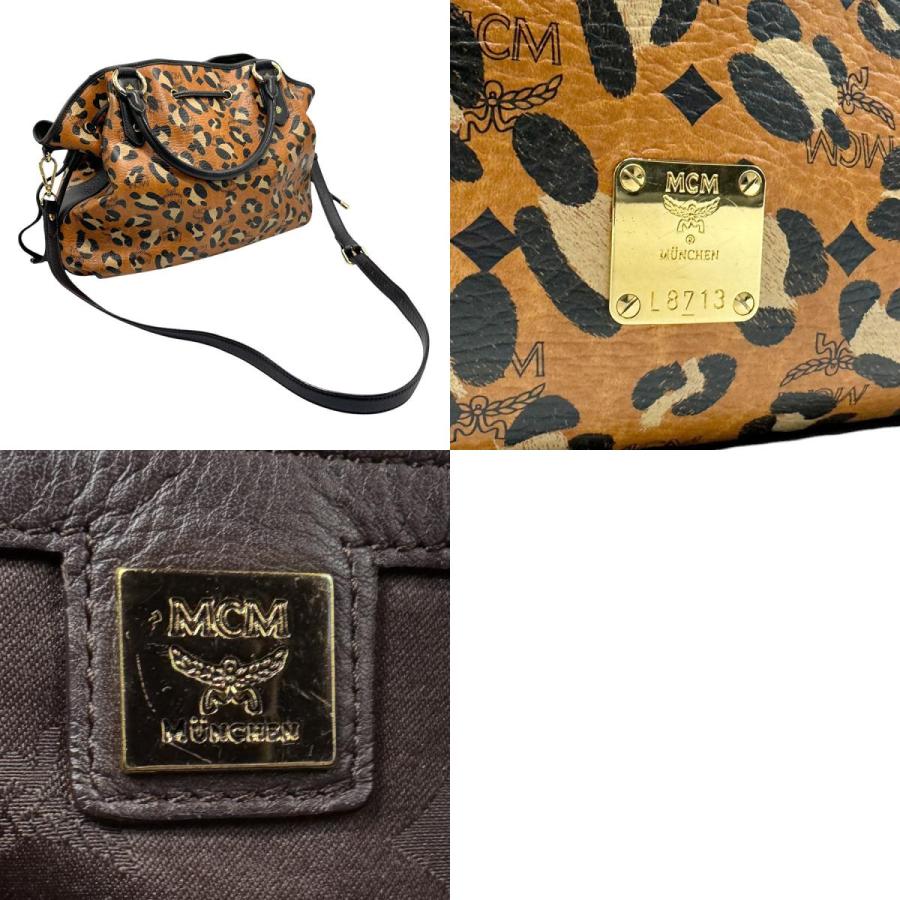 MCM（エムシーエム） エム シー エム ハンドバッグ レオパード レザー