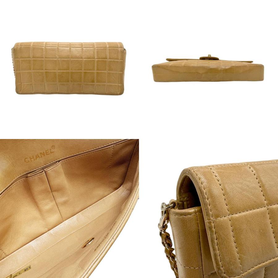 CHANEL（シャネル） ショルダーバッグ チョコバー レザー ベージュ 