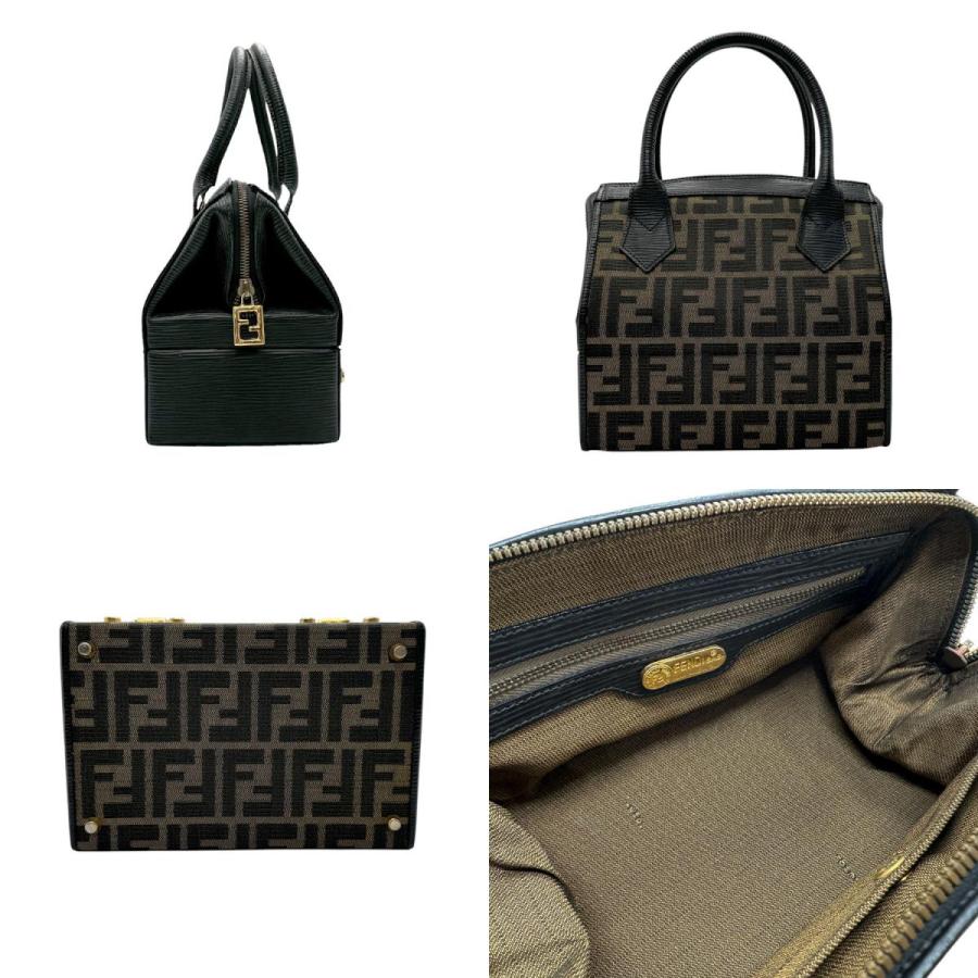 FENDI（フェンディ） ハンドバッグ メイクボックス ズッカ ナイロン