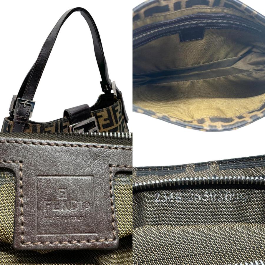 FENDI（フェンディ） ショルダーバッグ ズッカ キャンバス/レザー