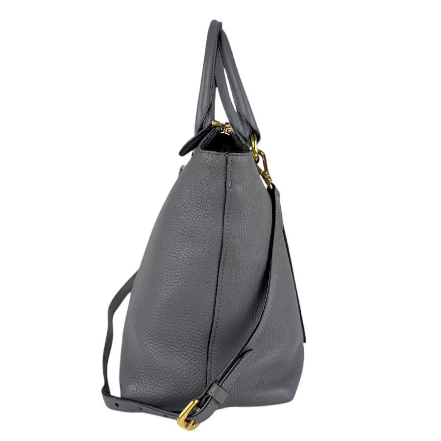 PRADA（プラダ） ハンドバッグ ショルダーバッグ レザー グレー