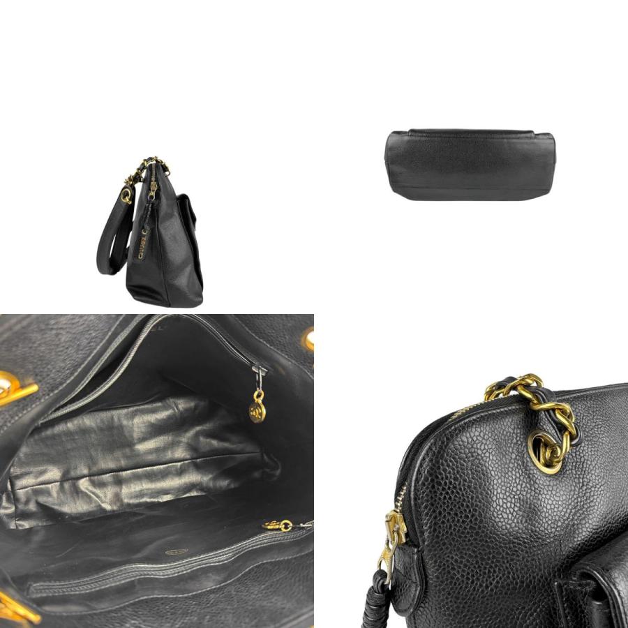 CHANEL（シャネル） ショルダーバッグ キャビアスキンレザー ブラック