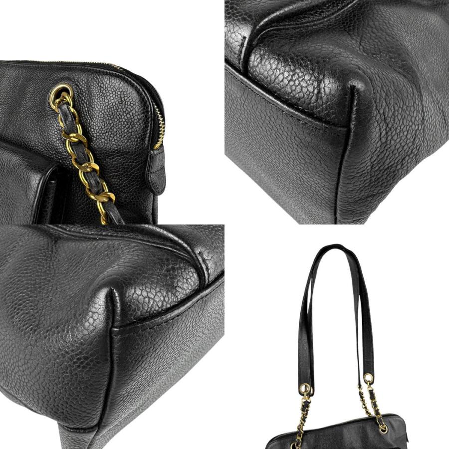 CHANEL（シャネル） ショルダーバッグ キャビアスキンレザー ブラック