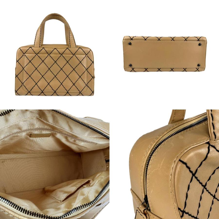 CHANEL（シャネル） ハンドバッグ ワイルドステッチ レザー ベージュ