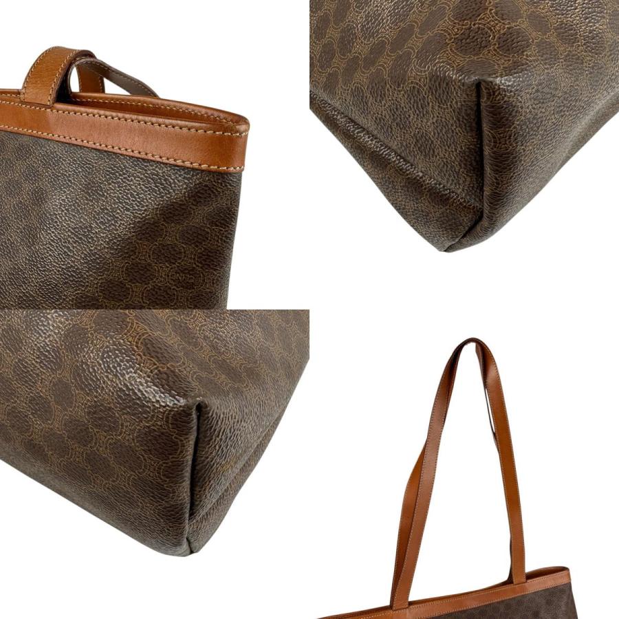 【CELINE】ショルダーバッグ　マカダム柄　PVC ダークブラウン CELINE（セリーヌ） ショルダーバッグ マカダム PVC/レザー ブラウン