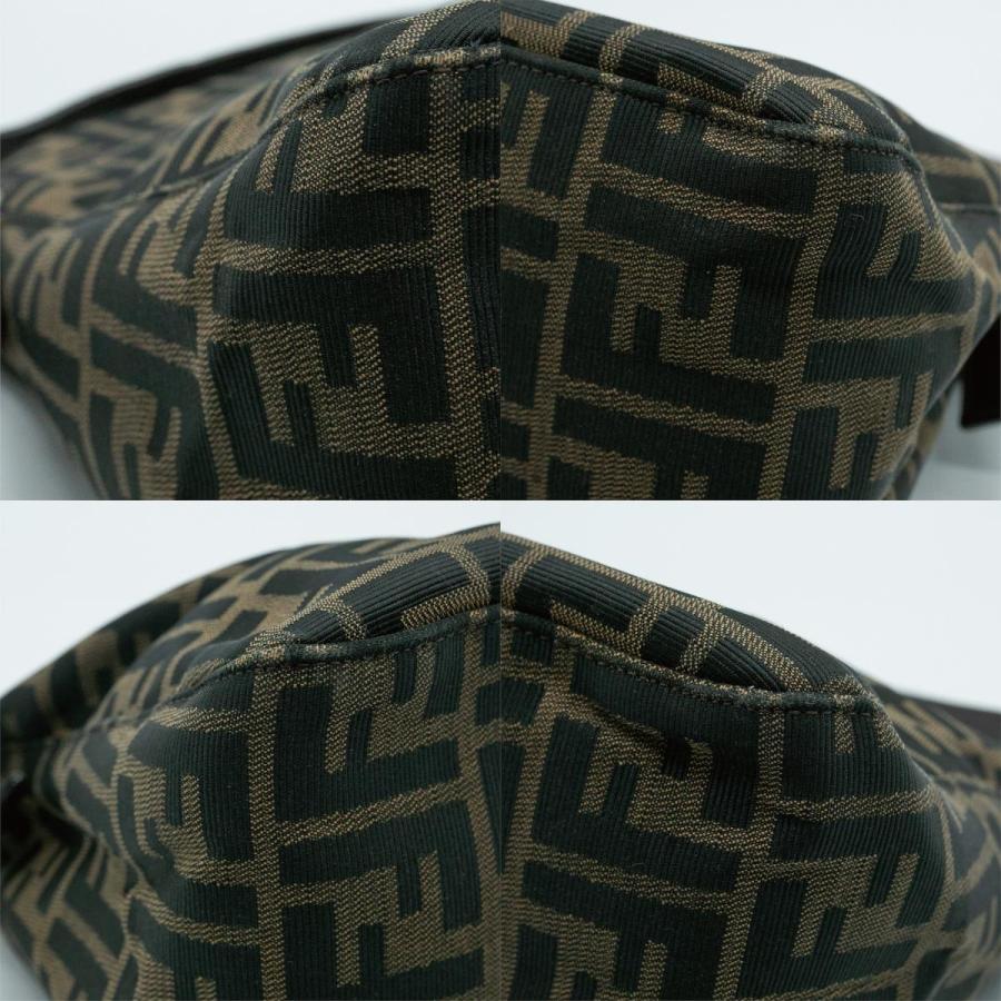 FENDI（フェンディ） ハンドバッグ ズッカ キャンバス/レザー ブラウン
