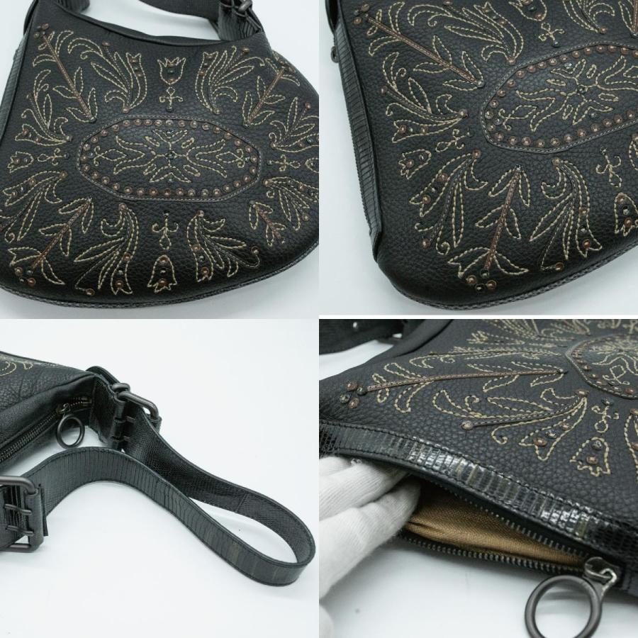 FENDI（フェンディ） ハンドバッグ ショルダーバッグ 刺繍 レザー
