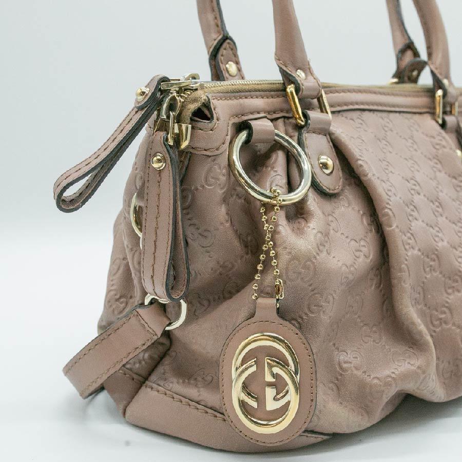 GUCCI（グッチ） ボストンバッグ ミニ 2Way レザー ピンクベージュ 