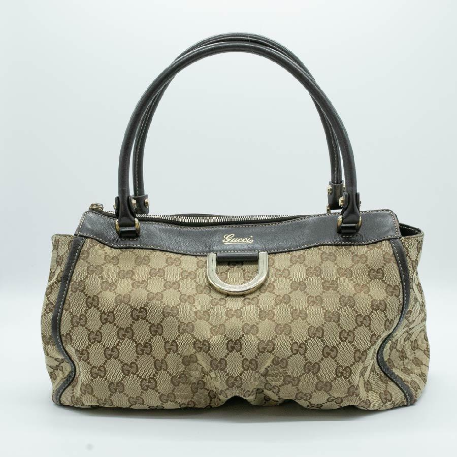 GUCCI（グッチ） ボストンバッグ ミニ GGキャンバス/レザー ブラウン