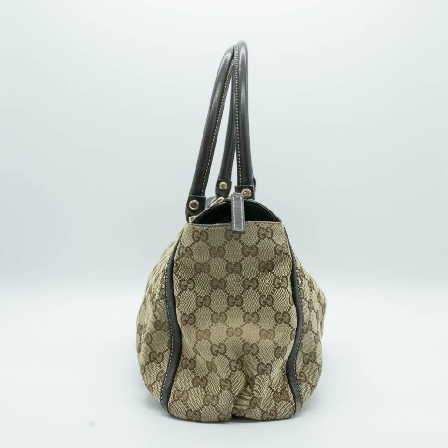 GUCCI（グッチ） ボストンバッグ ミニ GGキャンバス/レザー ブラウン