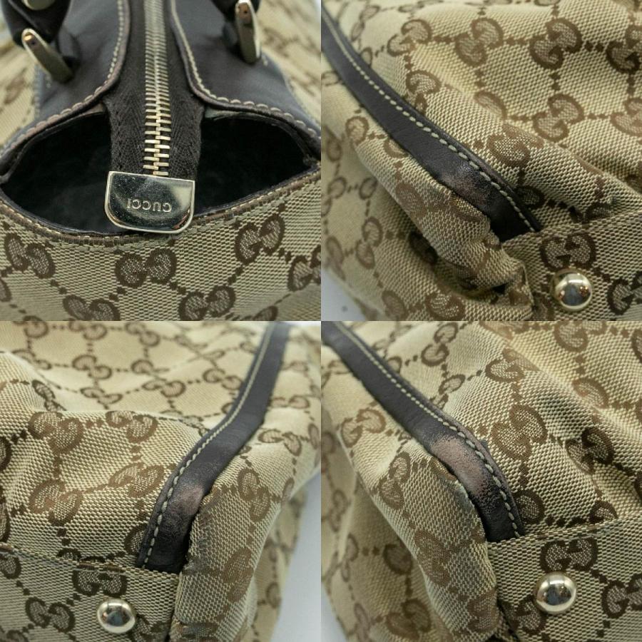 GUCCI（グッチ） ボストンバッグ ミニ GGキャンバス/レザー ブラウン