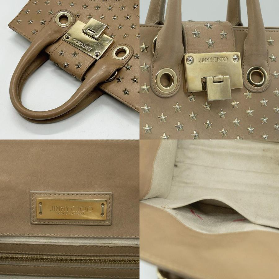 ジミーチュウ JIMMY CHOO ハンドバッグ スタースタッズ レザー