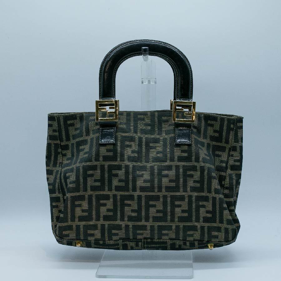 FENDI フェンディ ハンドバッグ ズッカ キャンバス ブラウン FENDI フェンディ ハンドバッグ ズッカ キャンバス ブラウン