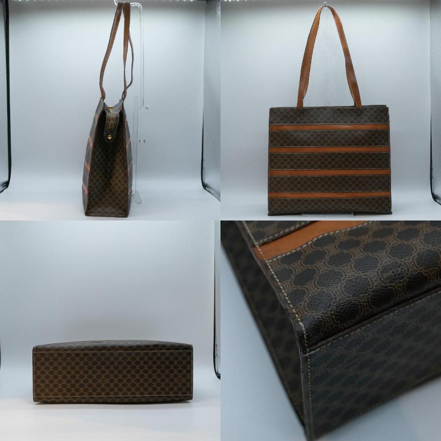 CELINE（セリーヌ） トートバッグ マカダム レザー ブラウン