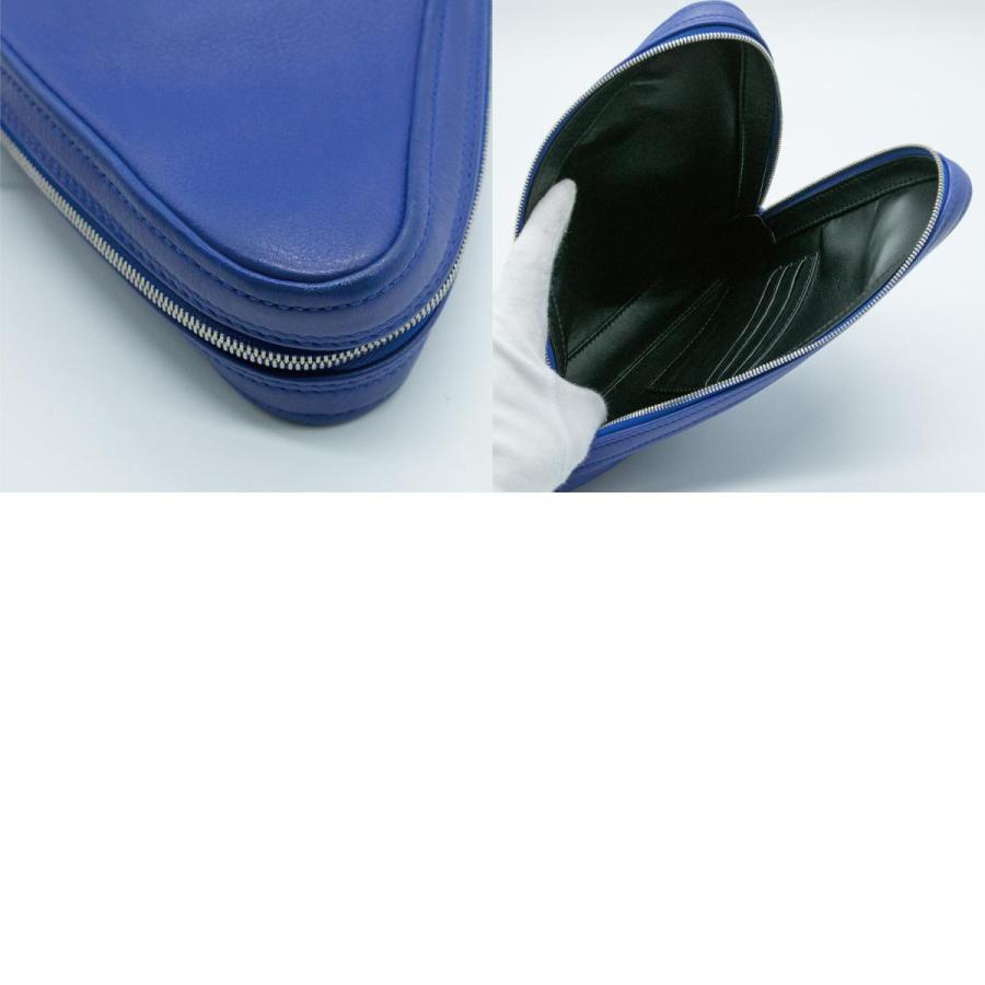 BALENCIAGA（バレンシアガ） クラッチバッグ ポーチ ロゴ 三角 レザー