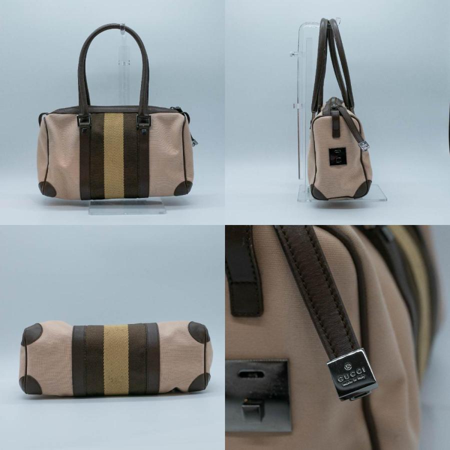 GUCCI（グッチ） ハンドバッグ ミニボストンバッグ デニム ブラウン