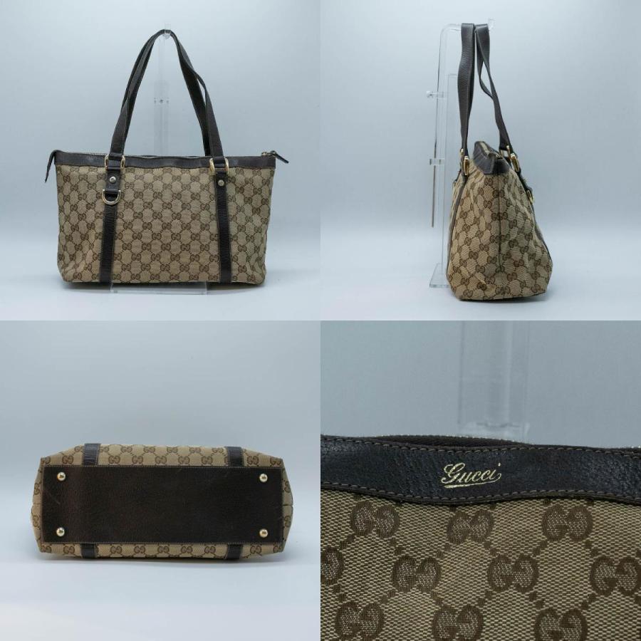 GUCCI グッチ ハンドバッグ セミショルダー デニム ブラウン