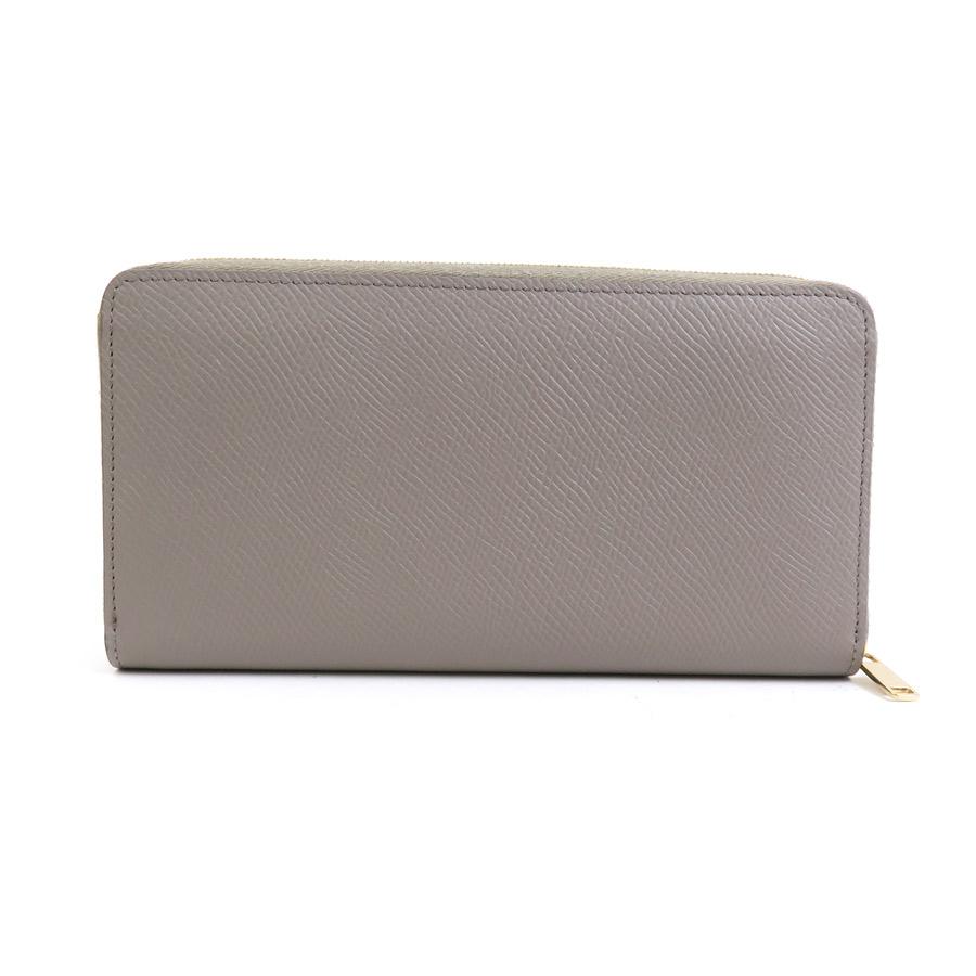 CELINE（セリーヌ） ラウンドファスナー長財布 レザー グレージュ