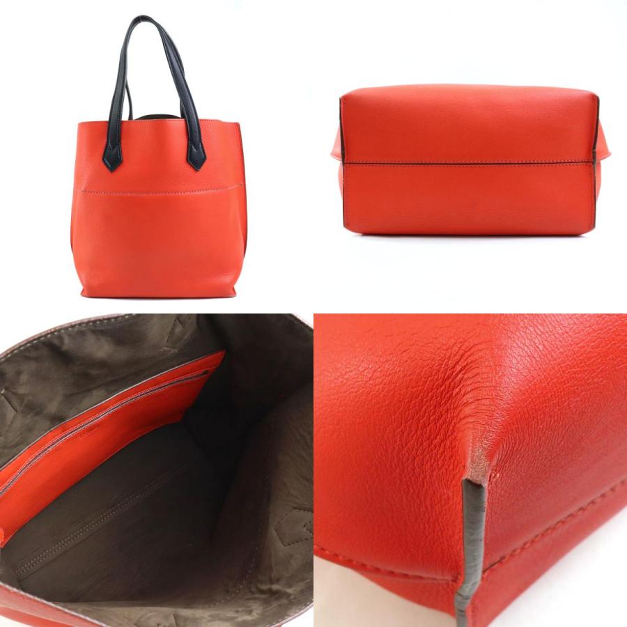 FENDI（フェンディ） ハンドバッグ レッド×ブラック : ブランド