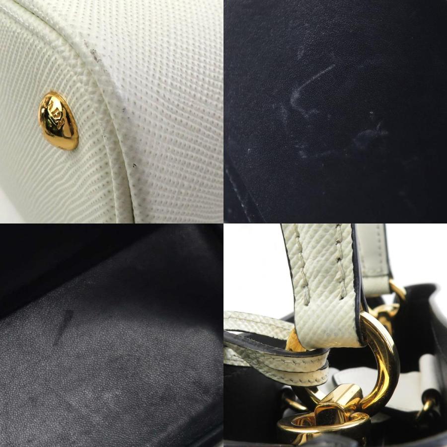 PRADA プラダ ハンドバッグ ショルダーバッグ レザー ホワイト